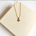 Violet Tulip Necklace