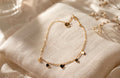 Black Heart Charm Bracelet