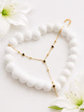 Black Heart Hand Chain Bracelet