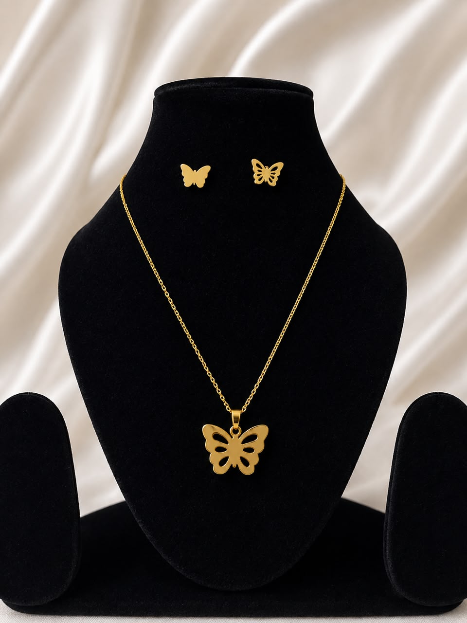 Butterfly Necklace & Earrings Set