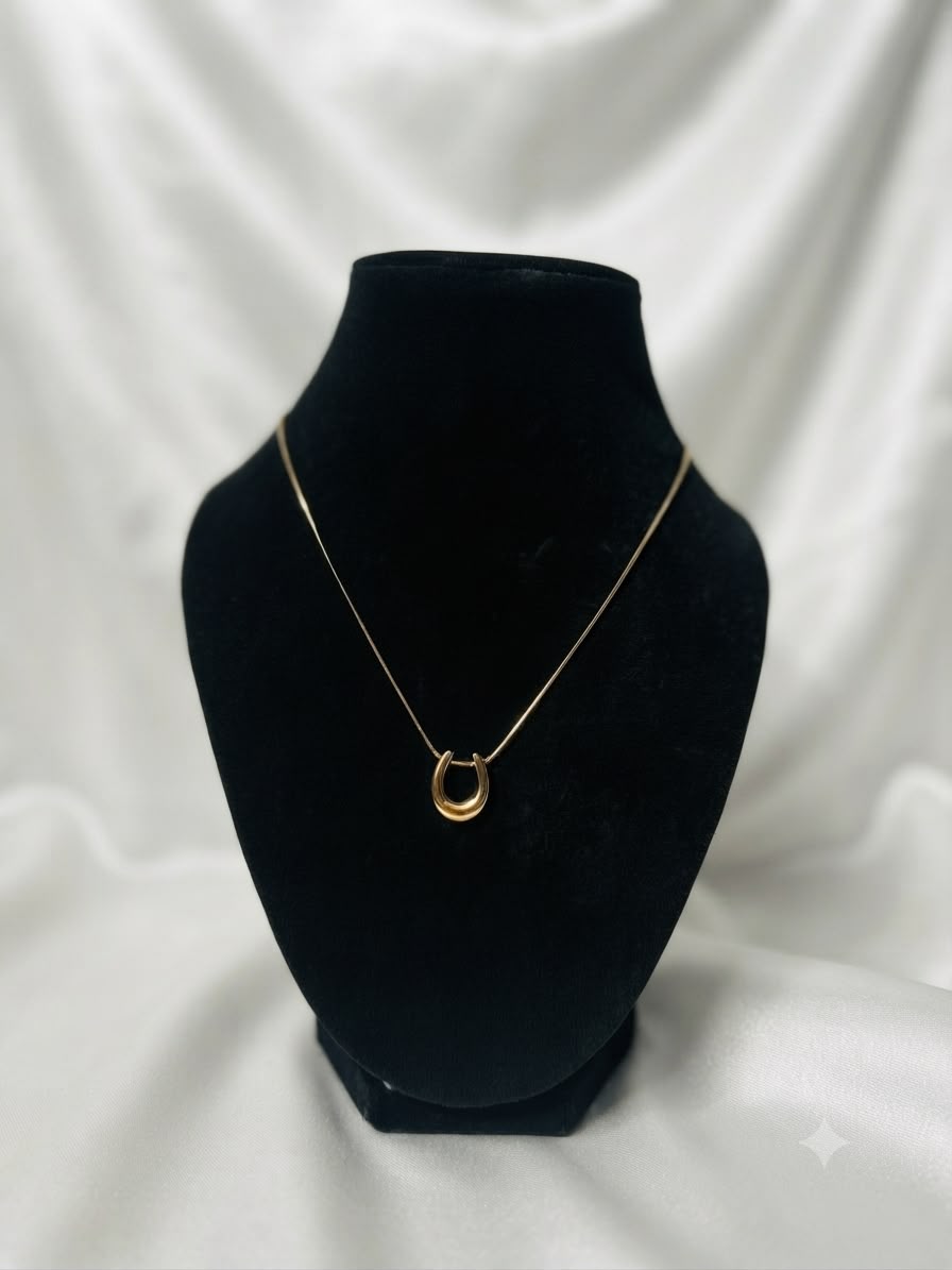 Dainty Lucky Horseshoe Necklace