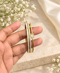 Gold Crystal Bangle
