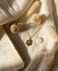 Organic Oval Pendant Necklace